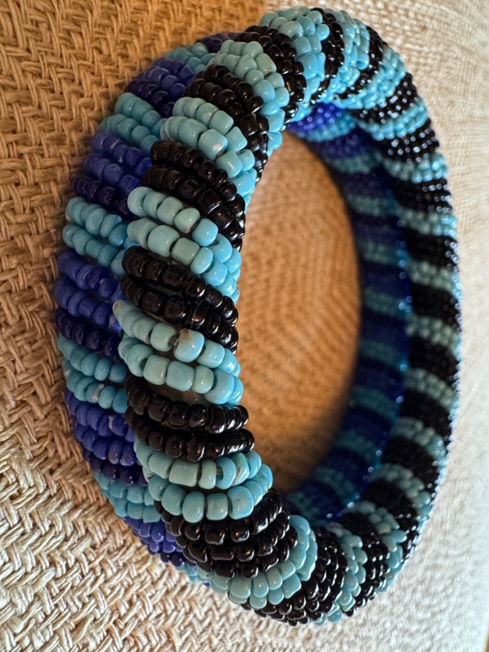 Handmade African Beaded Bangle Bracelets